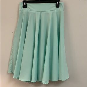 Mint Green Midi Skirt